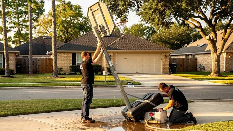 Basketball Goal Removal in Tomball, TX