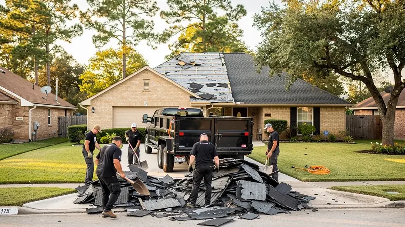 Roofing Debris Removal in Tomball, TX