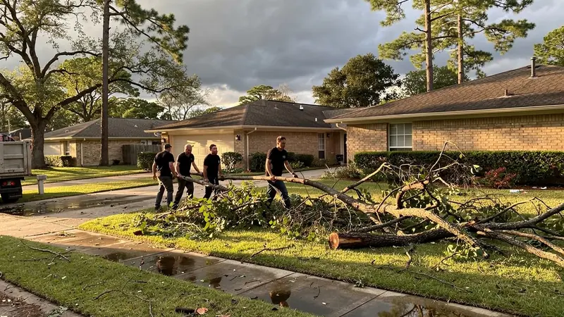 Storm Debris Cleanup in Tomball, TX